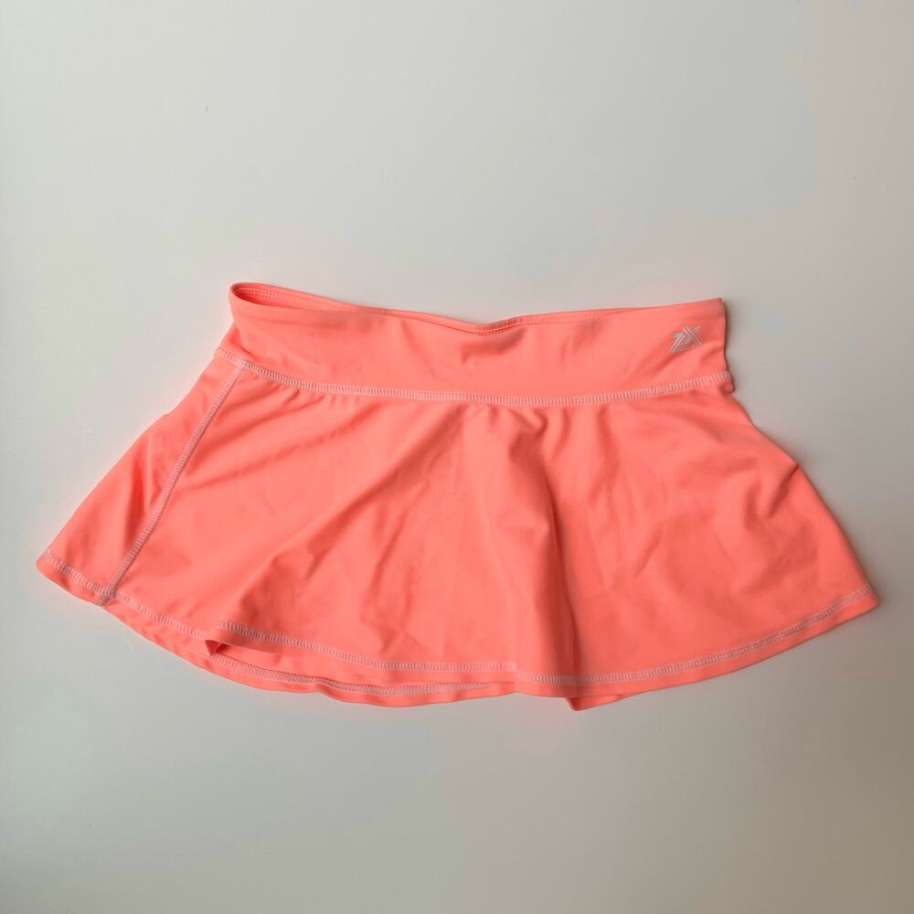 Zero X Posur Coral Bright Girls Swim Skirt Cover Up Kids Girls Size 12